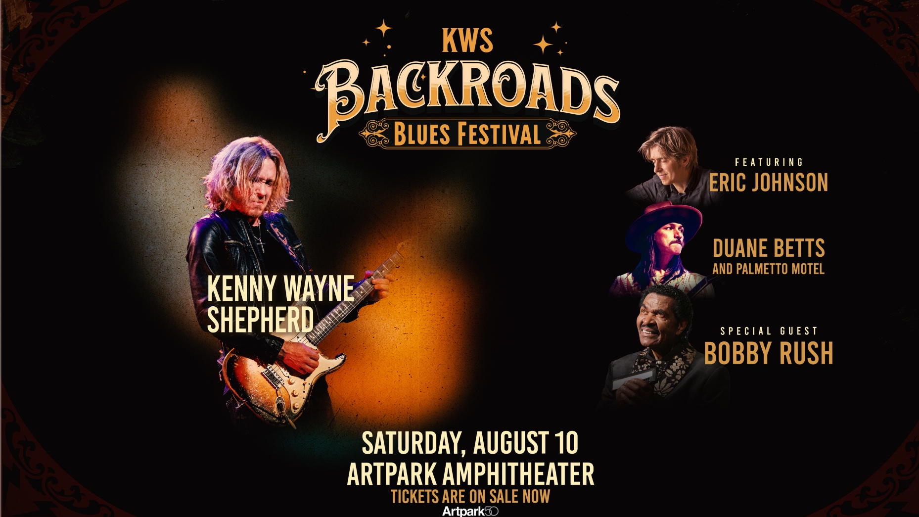 Event Backroads Blues Festival Kenny Wayne Shepherd, Eric Johnson